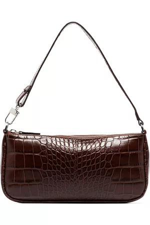 By Far Bolso de hombro con efecto de piel de cocodrilo