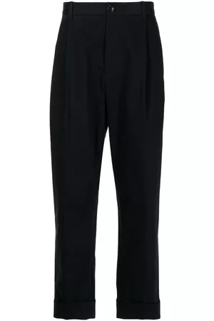 Ports V Pantalones de corte recto con dobladillo vuelto