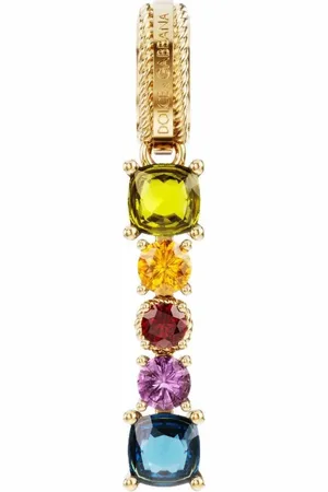 Dolce & Gabbana Colgante Rainbow Alphabet en oro amarillo de 18 ct con múltiples piedras