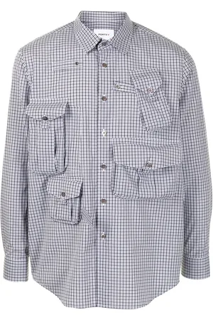 Ports V Camisa a cuadros gingham con bolsillos