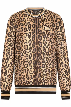 Dolce & Gabbana Sudadera con estampado de leopardo