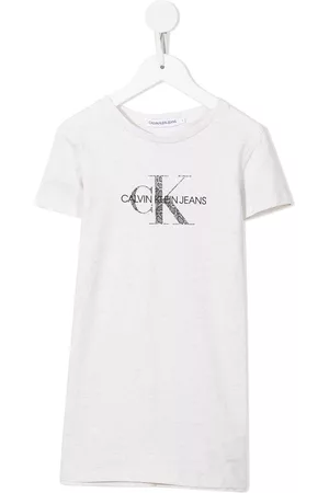 Calvin Klein Vestido estilo camiseta con logo