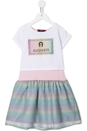 Aigner Vestido con logo estampado