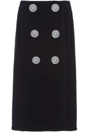 Prada Falda midi con botones