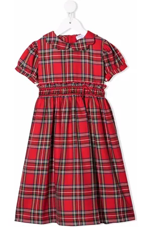 SIOLA Vestido a cuadros tartán