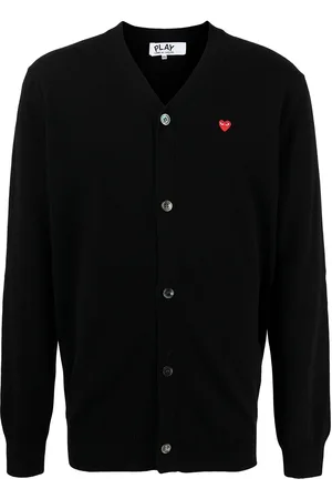 Comme des Garçons Cárdigan con parche del logo