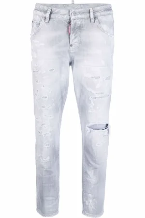 Dsquared2 Vaqueros capri de talle alto