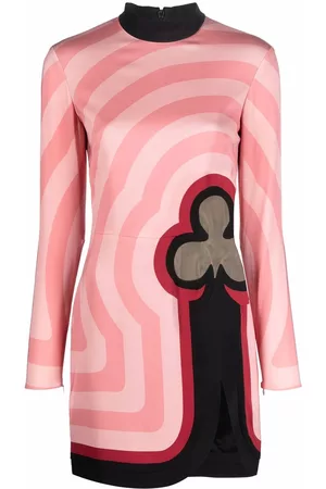 Casablanca Vestido corto con estampado gráfico