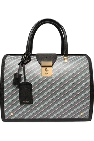 Thom Browne Bolso shopper con rayas diagonales