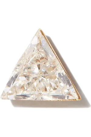 Maria Tash Pendiente Triangle Diamond Stud en oro de 18kt