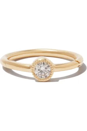 Maria Tash Pendiente clicker Scalloped Diamond en oro amarillo de 18kt