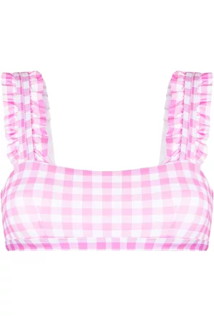 Ephemera Top de bikini a cuadros gingham