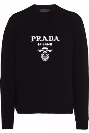 Prada Jersey con logo en intarsia