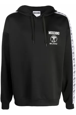 Moschino Sudadera con capucha y franjas del logo