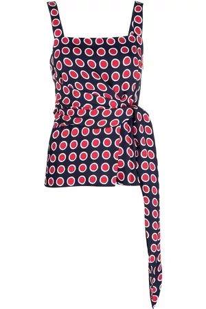 Moschino Top a lunares con cinturón