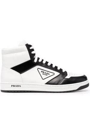 Prada Zapatillas con logo y ribete en contraste