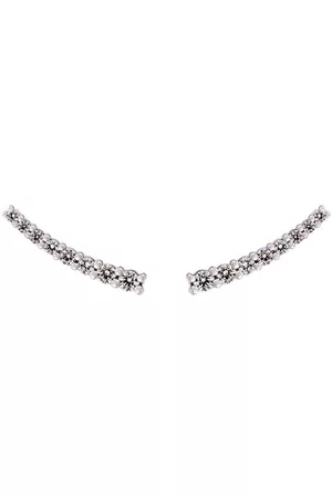 ALINKA Pendientes Dasha en oro blanco de 18 kt con diamantes pequeños