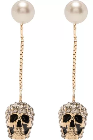 Alexander McQueen Pendientes con diseño de calavera