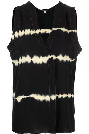 Giorgio Armani Top sin mangas con estampado tie-dye 2000