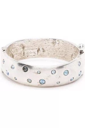 Saint Laurent Pulsera con detalles de cristal 1990