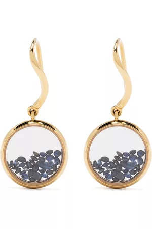 Aurélie Bidermann Pendientes con colgante Chivor en oro amarillo de 18kt con zafiros