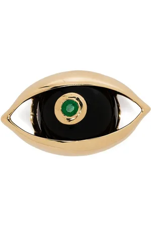 ZEEMOU ZENG Broche Eye en oro amarillo de 18kt con diamante
