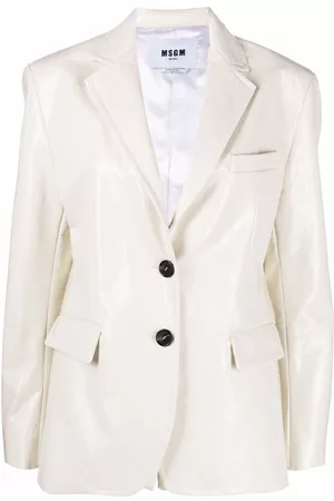 Msgm Blazer con efecto agrietado