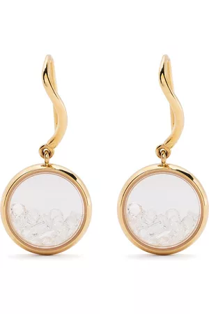 Aurélie Bidermann Pendientes con colgante Chivor en oro amarillo de 18kt y diamantes