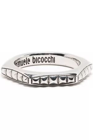 EMANUELE BICOCCHI Anillo con diseño hexagonal y apliques