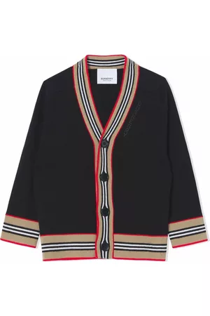 Burberry Cárdigan con ribete Icon Stripe
