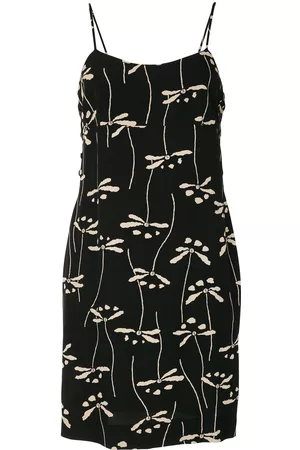 CHANEL Vestido con estampado de libélulas 1998