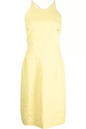 CHANEL Vestido con tiras cruzadas 1996