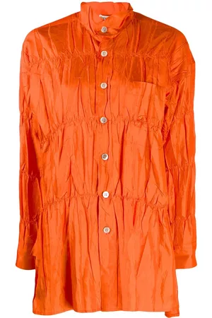 Issey Miyake Camisa con efecto arrugado