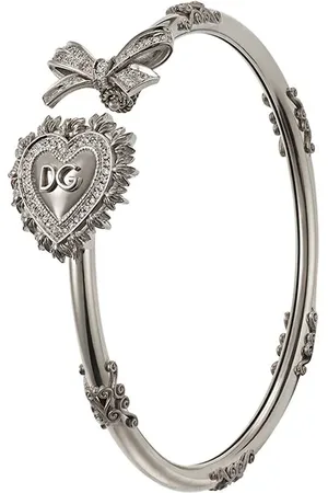 Dolce & Gabbana Pulsera Devotion en oro blanco de 18kt con diamantes