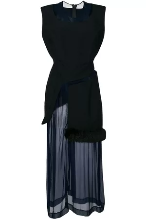 Comme des Garçons Vestido transparente a capas de 1997
