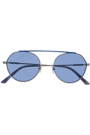 Calvin Klein Gafas de sol con montura redonda de dos tonos