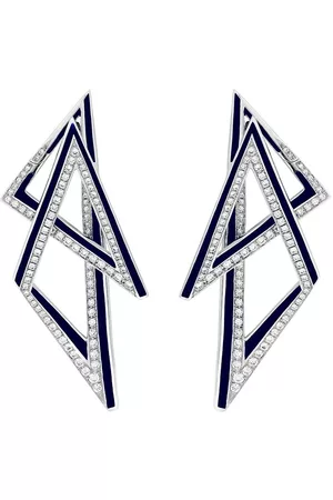 STEPHEN WEBSTER Pendientes Vertigo infinity en oro blanco de 18kt con diamantes
