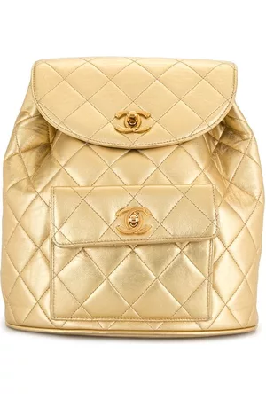 CHANEL Mochila con acolchado de rombos CC 1992