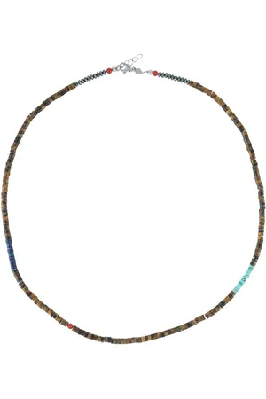 Nialaya Collar Heishi con detalles de cuentas