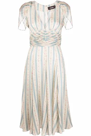 Dsquared2 Vestido acampanado con motivo floral