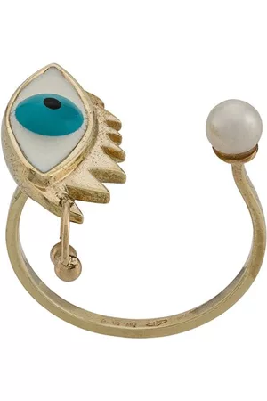 DELFINA DELETTREZ Anillo Eye Piercing en oro 9kt