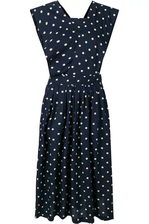 Comme des Garçons Vestido midi con motivo de lunares