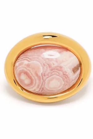 CHARLOTTE CHESNAIS Pendiente earcuff Neo Turtle con rodocrosita