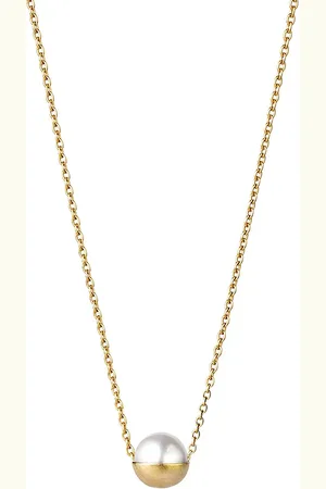 SHIHARA Half Pearl Necklace 0°