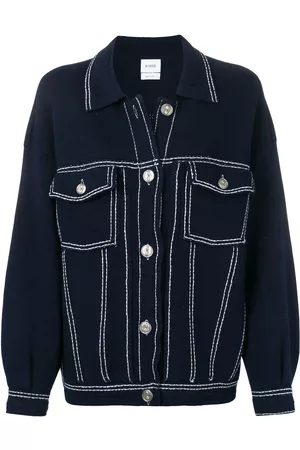 Barrie Chaqueta vaquera con detalle de costuras