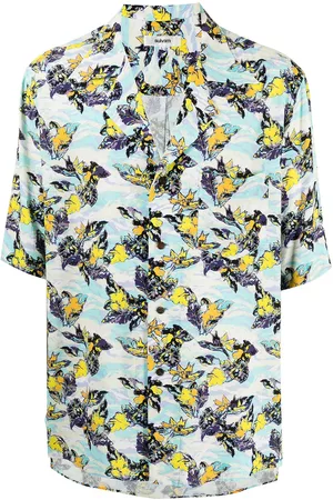 Sulvam Camisa Aloha de manga corta