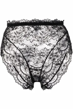 Dolce & Gabbana Bragas de talle alto con encaje chantilly