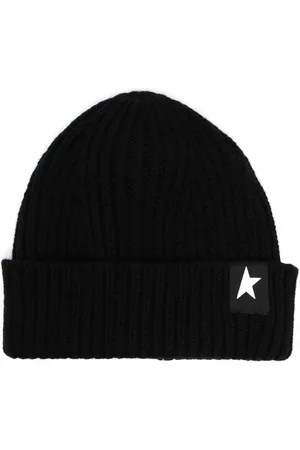 Golden Goose Gorro de canalé con parche de estrella