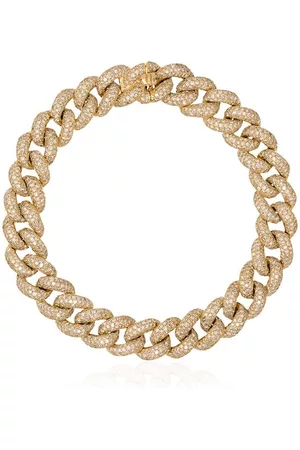 Shay 18kt yellow gold diamond chunky chain bracelet