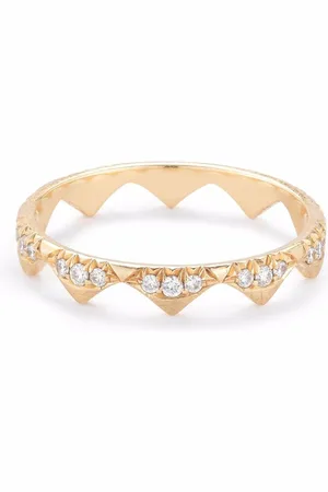 Jade Trau Anillo Clara en oro amarillo de 18 ct con diamantes